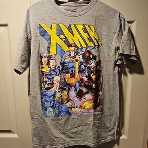 Marvel Gray and Yellow Graphic Tee